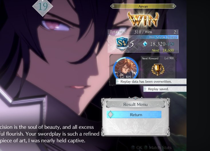 aevanstron's tweet image. Went back into ranked mode for the first time in a while, hit S++. Time to try for master