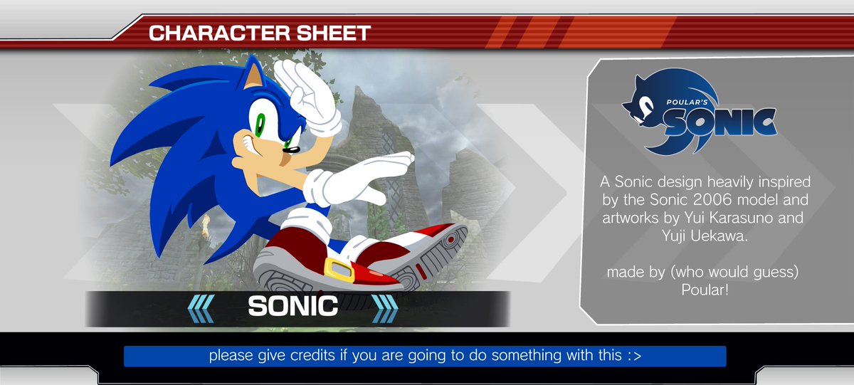 poularxd's tweet image. After months of working on this, the character sheet for my Sonic is finally done!!!!!
a thread 🧵