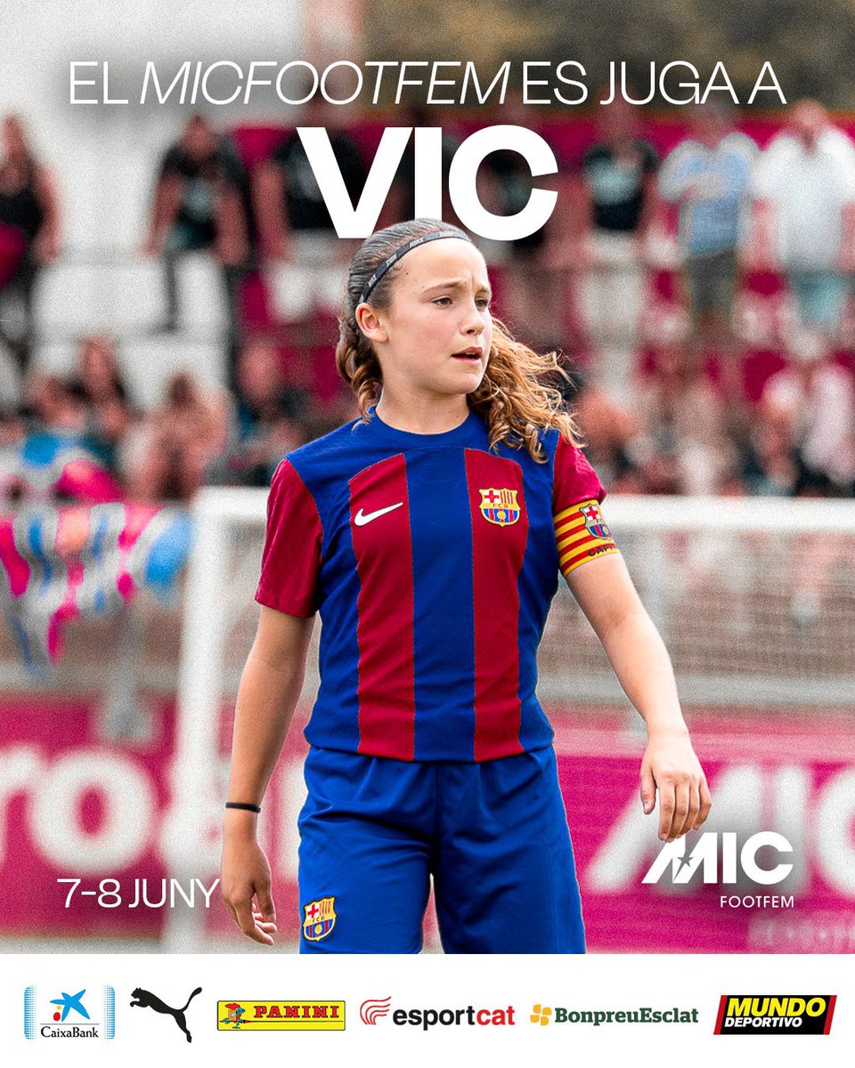 ⚽️ Aquest cap de setmana, el Mic Footfem es juga a l’OAR Vic!

Tant dissabte com diumenge, l’Estadi Torras i Bages acollirà partits de la segona edició del torneig, amb 61 equips participants! 

▶️ No us ho perdeu! 

🔵🔴 #SócdelOAR #oarvic
