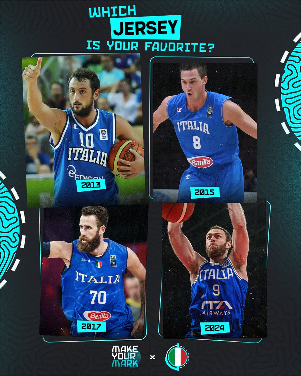Four shades of blue, but which one’s your favorite for Gli Azzurri? 🇮🇹💙

#EuroBasket | #MakeYourMark