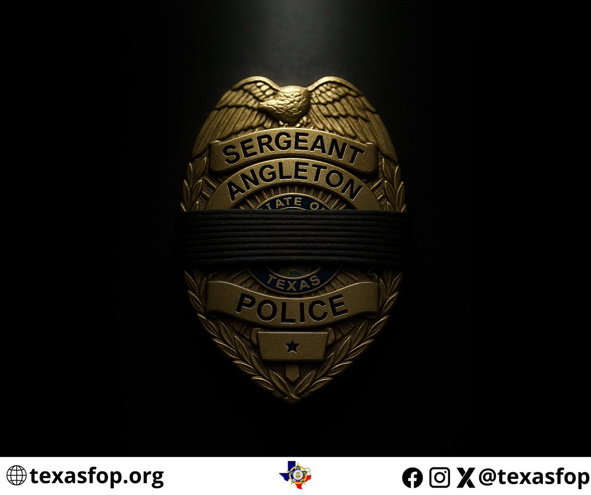 ⬛⬛🟦⬛⬛
Angleton Police Department Sgt. J.D. White
E.O.W.- 06/01/2025

#EOW #JDWhite #TXFOP #AngletonPD #BackTheBlue #NeverForgotten #txlege