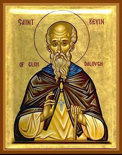 peoriapiper's tweet photo. Today is the feast day of Saint Kevin of Glendalough. He was a hermit and later Abbott of a monastery he founded. A man after my own heart. St Kevin of Glendalough pray for us! #stkevin #glendalough #glendaloughmonastery #hermit #monastery #feastday #saint #catholic 🇻🇦 https://t.co/9JPUjX7gUY