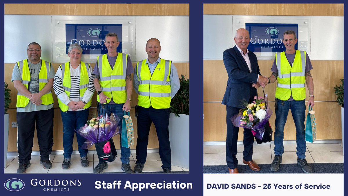 We're celebrating 25 years of service from David Sands, a key part of our Warehouse team. From picker to supervisor, he’s become our go-to problem solver. A dog lover and music fan, David brings dedication and energy to all he does. Thank you for everything, David!