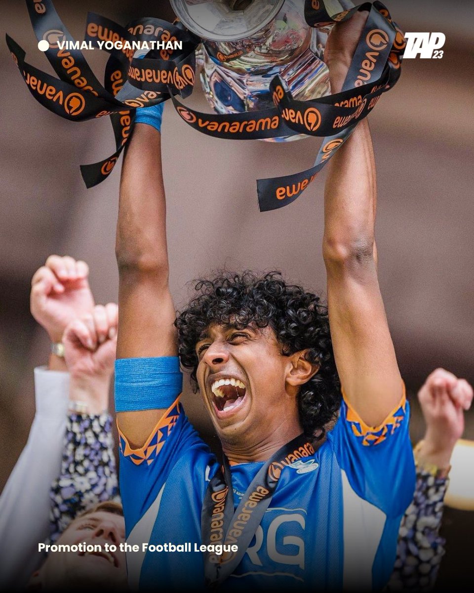 _tap23's tweet image. Congratulations to Vimal Yoganathan on his outstanding contribution to Oldham’s promotion to the Football League on loan from Barnsley.
#VimalYoganathan #OAFC #TaP23
