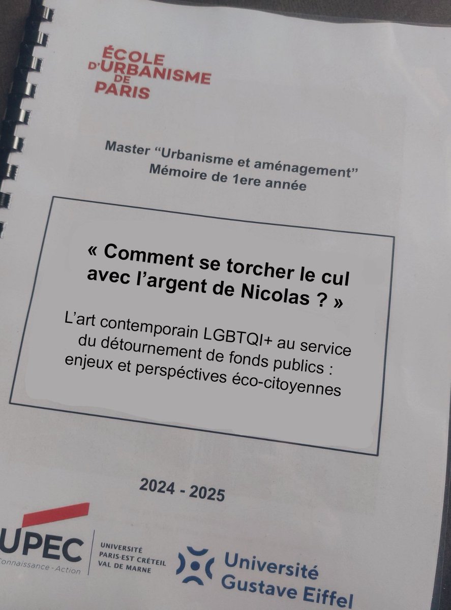 Mémoire enfin terminé ❤️