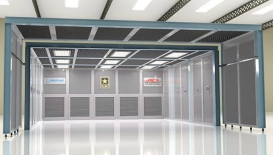 Air_Dynamics's tweet image. We delivered a Personnel Environmental Booth to a U.S. Defense contractor, supporting Army &amp;amp; Marine Corps aerospace manufacturing. ✔️ Class 1 Div 1 ✔️ 20,000 CFM airflow ✔️ Noise control ✔️ Modular design Details: airdynamics.net/dust-control-b… #DefenseSupport #DustControl