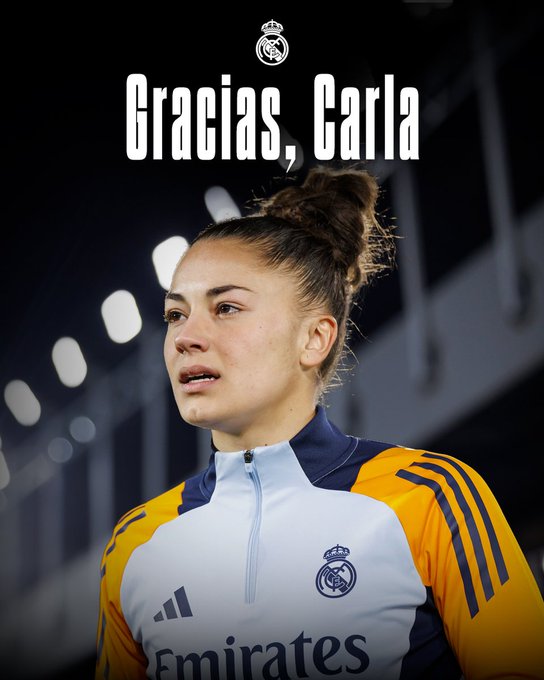 Melchor Ruiz (@melchorruizcope) on Twitter photo El <a href="/realmadridfem/">Real Madrid C.F.</a> comunica que <a href="/CarlaCamacho/">C A R L A 🌸</a> ha finalizado su etapa como jugadora de nuestro club El <a href="/realmadridfem/">Real Madrid C.F.</a> comunica que <a href="/CarlaCamacho/">C A R L A 🌸</a> ha finalizado su etapa como jugadora de nuestro club