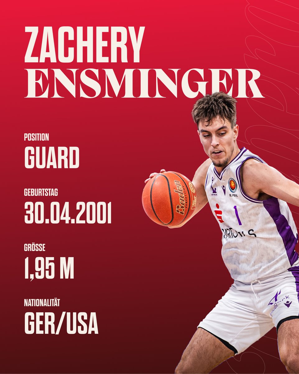 Mit Zacharay „Zach“ Ensminger haben wir einen weiteren Spieler mit deutschem Pass für die neue Spielzeit verpflichtet. 

🗣️Zach Ensminger: „Bamberg ist ein toller Standort und ich freue mich, die Basketball Begeisterung der Fans zu erleben."

🗞️bamberg.basketball
📸Pförtner