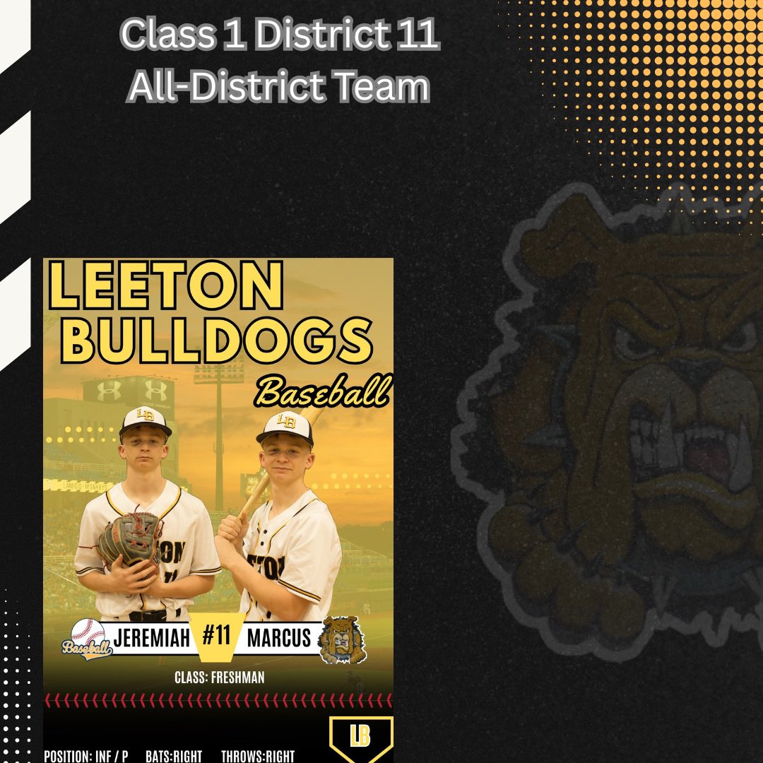 Congrats to Senior Julian Floyd and Freshman Jeremiah Marcus on being selected for the Class 1 District 11 All-District team.