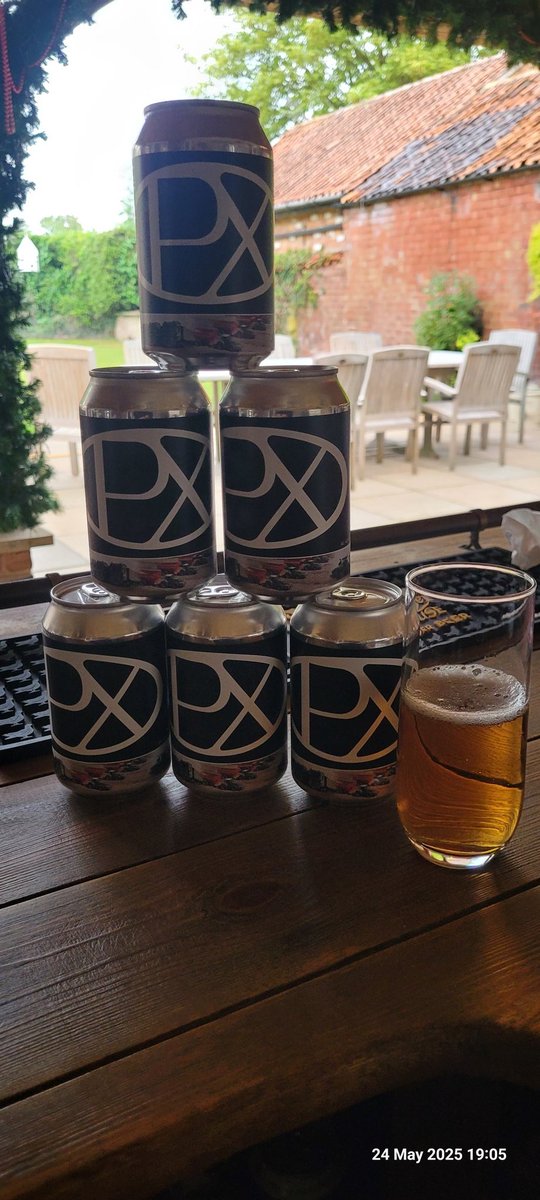 I don't think it's right to use the same language as Clarkson, but it is rather good ale.
<a href="/Pxfarms/">James S. Peck</a> 
#oneforthepurists
#ale
#tinsfordecoration
#openday