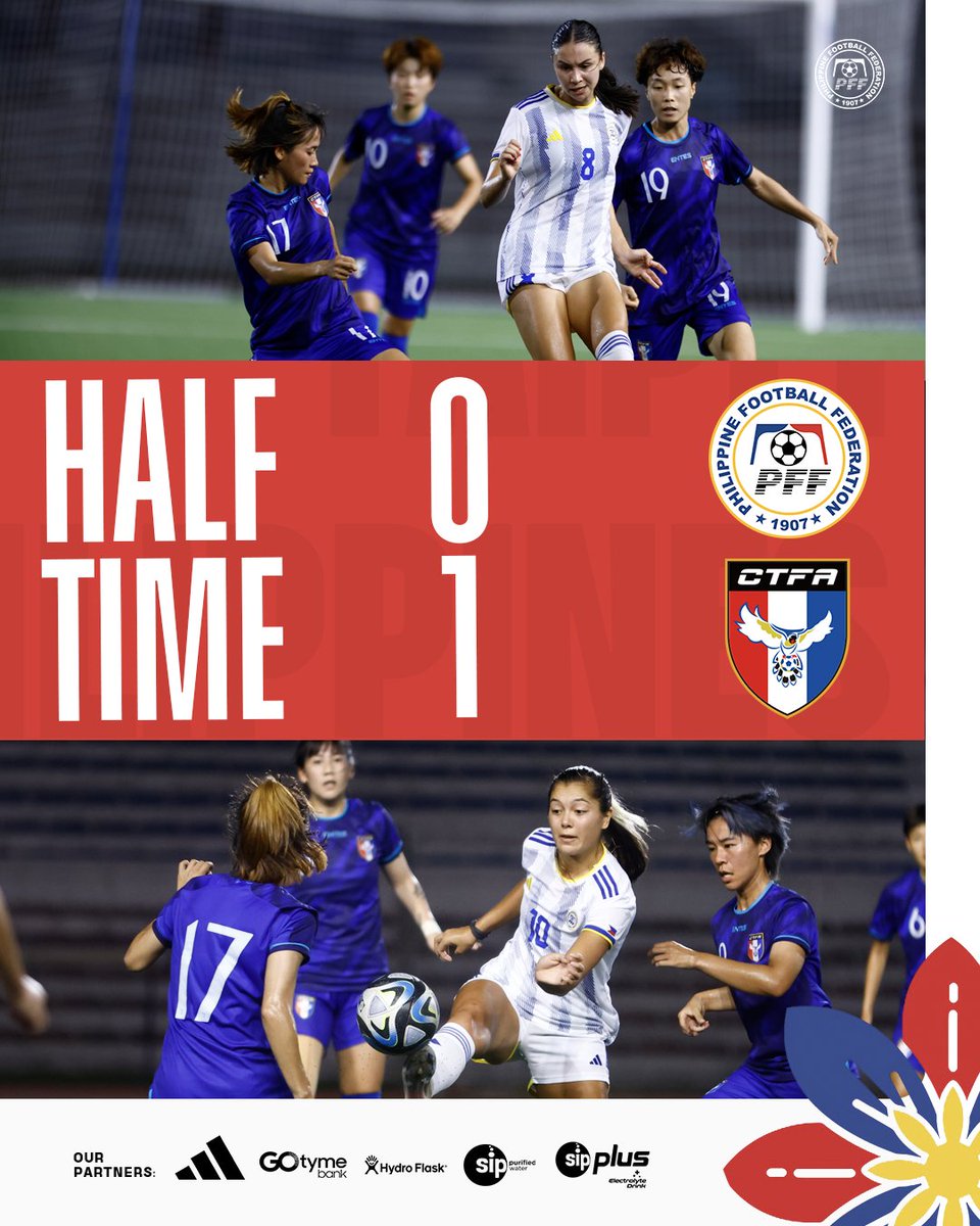 PilipinasWNFT's tweet photo. ππππ π§ππ π: Down by just a goal, we're definitely not out yet.
βͺ 0-1 π΅
#PHIvTPE #LFPSB https://t.co/RMCRY4L2yr