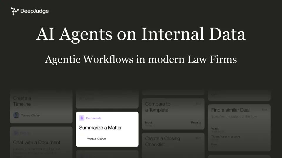In our recent webinar, we shared how you can build AI-powered agents and workflows using your firm’s data. Watch here: deepjudge.ai/blog/building-…

And, we’re running a contest! Have ideas on AI Workflows? Join to win a $5000 spa vacation or $500 gift cards: pollunit.com/en/polls/deepj…
