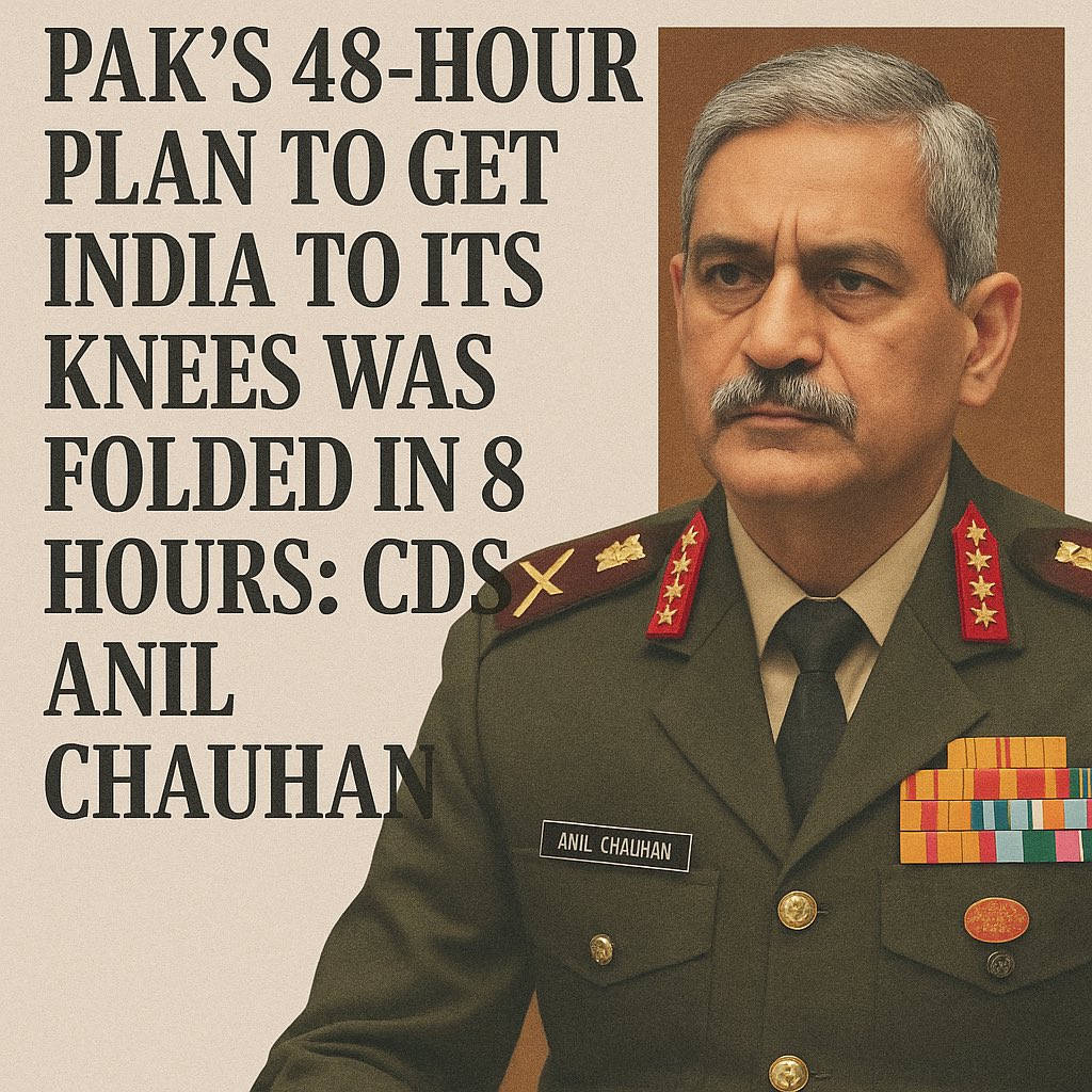 The1823467's tweet image. 1.Pak’s 48-hour plan failed in just 8 hours.
2.India acted swiftly and decisively.
3.CDS @CDS_AnilChauhan led with strong strateg
#IndiaStrong #CDSAnilChauhan #DefenceSuccess #QuickResponse #IndianArmy
