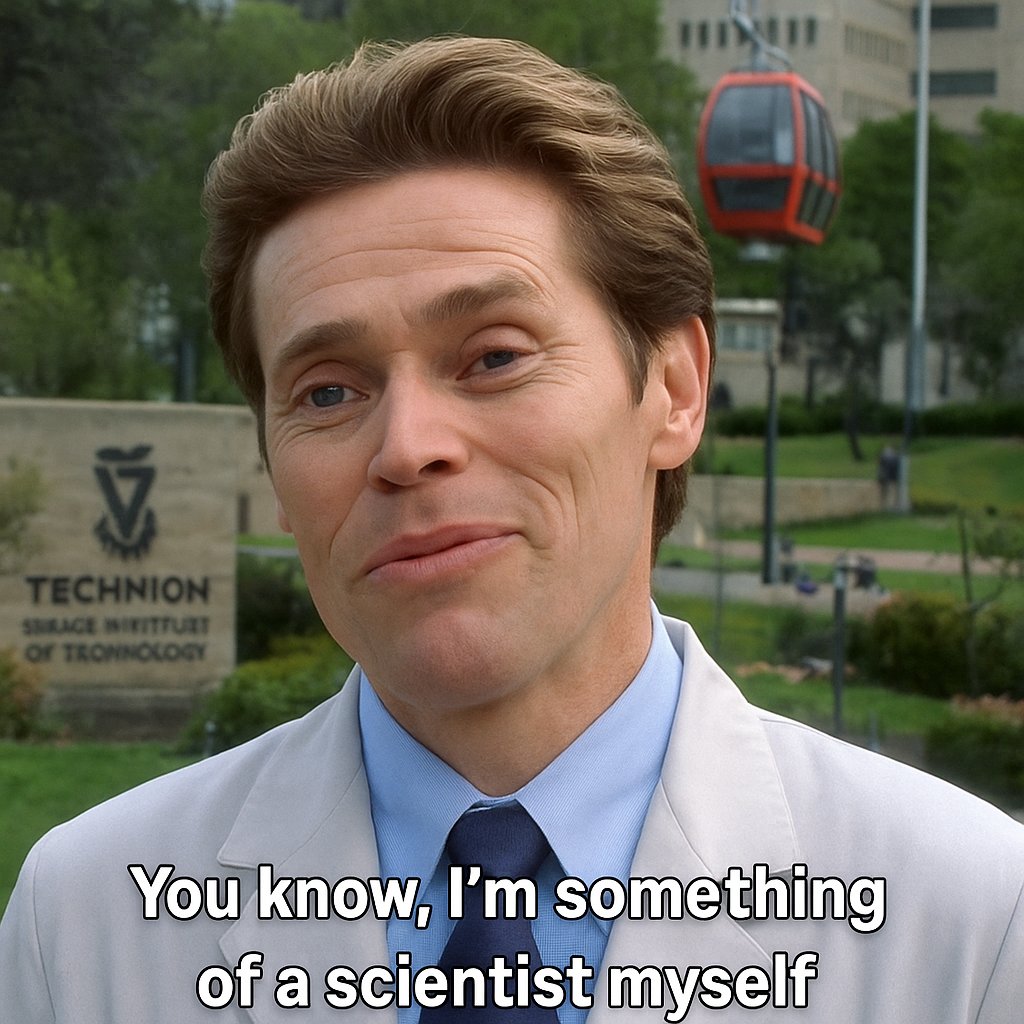 Excited to join <a href="/TechnionLive/">Technion Israel</a>  as an assistant professor starting July 1.

My lab, at the Faculty of Data and Decision Sciences, will work on foundational learning and vision — from scratch when possible, off-trend when needed, occasionally strange, and using math when we can.