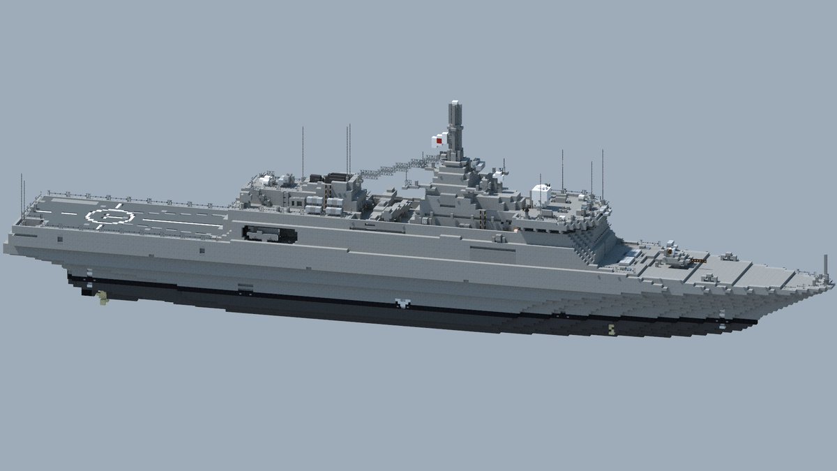 nori_minecraft0's tweet image. 17OPV型哨戒艦
全長107m
洋上監視任務を目的に設計された哨戒艦。基本武装は40mm機関砲1門だけだが追加装備としてVLS、対艦ミサイル、短魚雷の重武装が可能で他国のコルベット艦に相当する。
#Minecraft軍事部
#架空艦