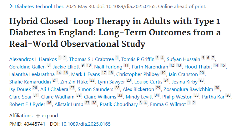 Partha S Kar 🇮🇳🇬🇧🏏🎥 (@parthaskar) on Twitter photo The <a href="/NICEComms/">NICE</a> TA 943 came out in December 23
Based on the 'Hybrid Closed Loop' Pilot study done via <a href="/NHSEngland/">NHS England</a>
How did they all do?
Thank you <a href="/Alex_Liarakos/">Alexandros Liarakos</a> <a href="/TomCrabtree90/">Tom Crabtree</a> <a href="/TomasPGriffin/">Tomás Griffin</a> et al for leading on this work
Summary:
⬇️ HbA1c
⬆️ Time In Range
⬇️ Diabetes The <a href="/NICEComms/">NICE</a> TA 943 came out in December 23
Based on the 'Hybrid Closed Loop' Pilot study done via <a href="/NHSEngland/">NHS England</a>
How did they all do?
Thank you <a href="/Alex_Liarakos/">Alexandros Liarakos</a> <a href="/TomCrabtree90/">Tom Crabtree</a> <a href="/TomasPGriffin/">Tomás Griffin</a> et al for leading on this work
Summary:
⬇️ HbA1c
⬆️ Time In Range
⬇️ Diabetes