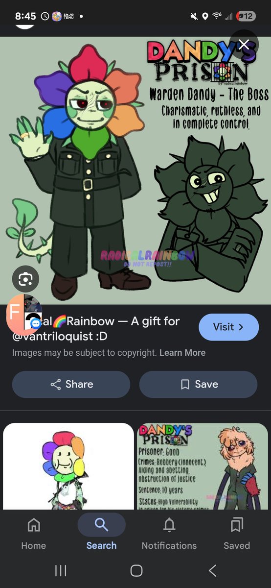This is sprout  and dandy  of dandy  prison au