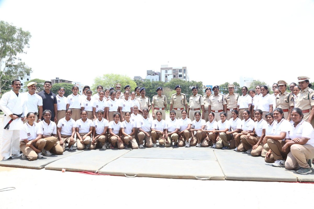 Today City Police Commissioner made a visit to Goshamahal Police Stadium, where police units are being relocated for the construction of the new Osmania General Hospital. CP Anand took stock of the relocation arrangements, and the temporary stables that have been set up for the
