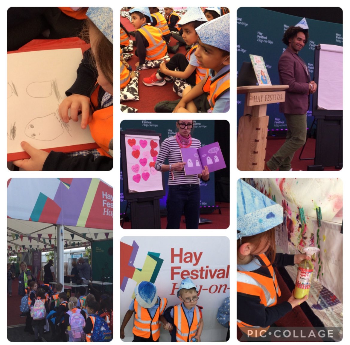 On 23rd May, 30 'Hay Griffins' went to Hay-on-Wye to take part in workshops all centered on books and reading with children’s authors. All of the children had a fun packed and inspirational day.