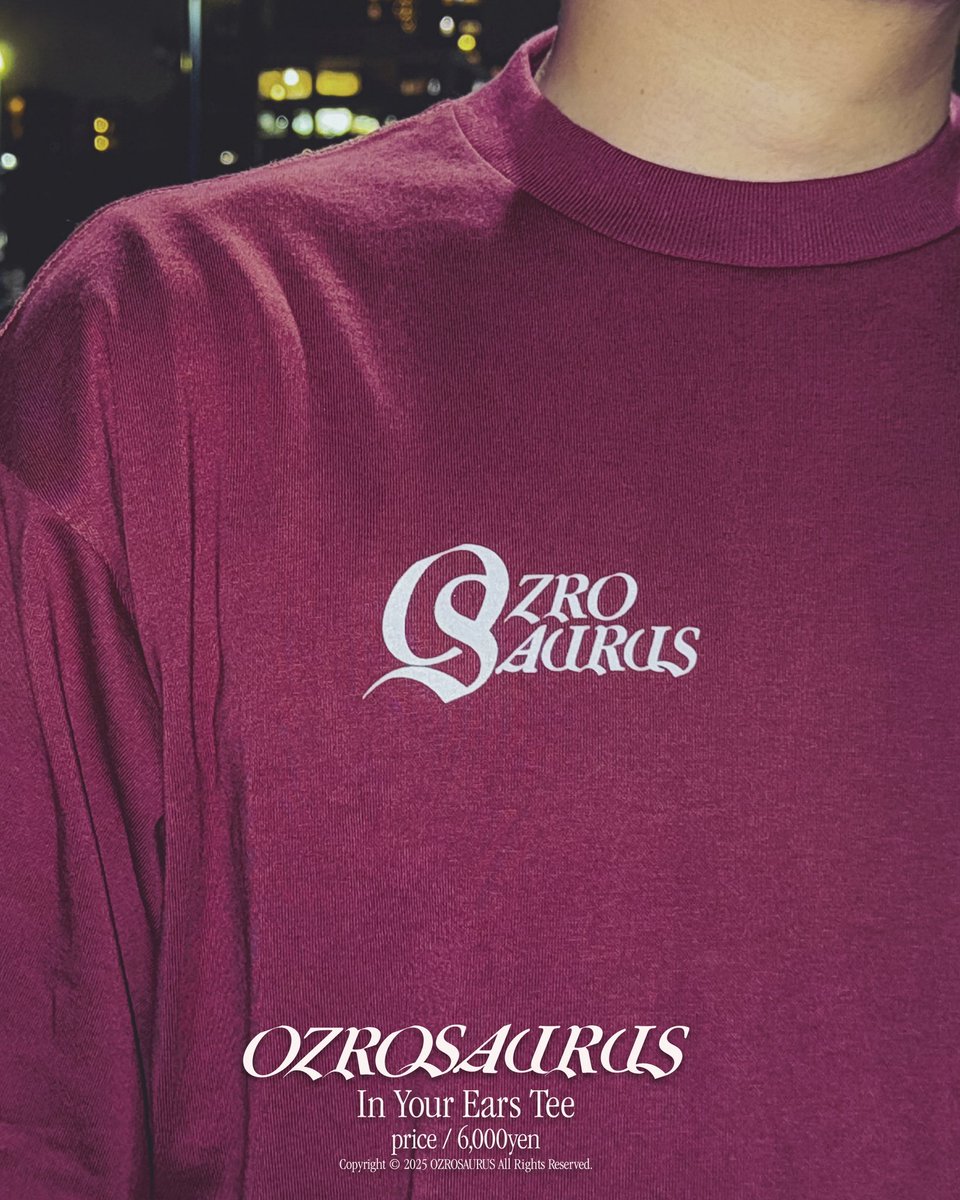 ◾️OZROSAURUS In Your Ears Tee◾️ On sale at KT Zepp Yokohama on