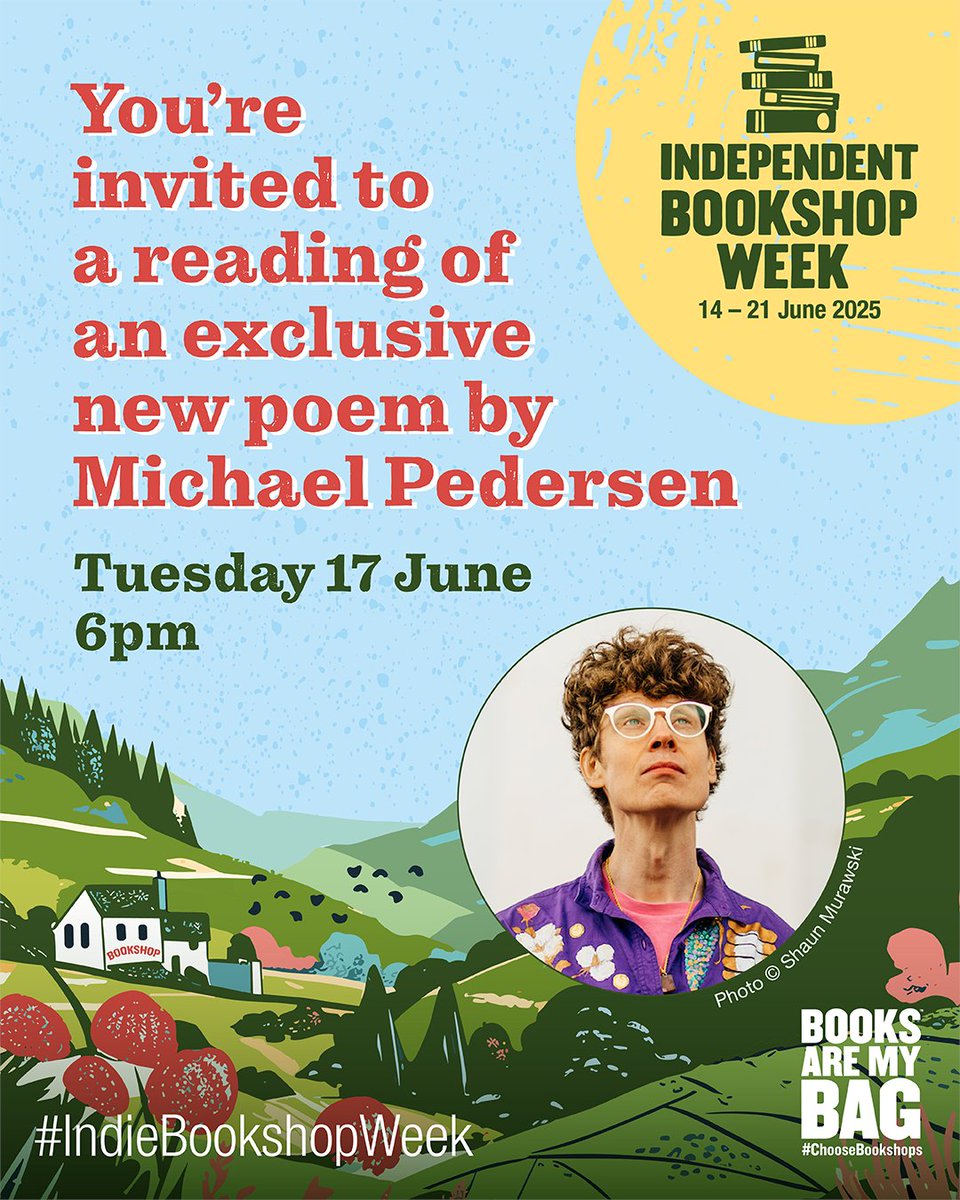 Books Are My Bag (@booksaremybag) on Twitter photo ✨ Be the first to hear this year’s #IndieBookshopWeek poem by Michael Pedersen, filmed at The Portobello Bookshop! 📚💫
A love letter to independent bookshops ❤️
📅 Tue 17 June, 🕕 6pm
📍 Watch here <a href="/booksaremybag/">Books Are My Bag</a>
<a href="/HachetteUK/">Hachette UK</a> <a href="/LittleBrownUK/">Little, Brown UK</a> <a href="/CorsairBooks/">Corsair Books</a>
#ChooseBookshops ✨ Be the first to hear this year’s #IndieBookshopWeek poem by Michael Pedersen, filmed at The Portobello Bookshop! 📚💫
A love letter to independent bookshops ❤️
📅 Tue 17 June, 🕕 6pm
📍 Watch here <a href="/booksaremybag/">Books Are My Bag</a>
<a href="/HachetteUK/">Hachette UK</a> <a href="/LittleBrownUK/">Little, Brown UK</a> <a href="/CorsairBooks/">Corsair Books</a>
#ChooseBookshops