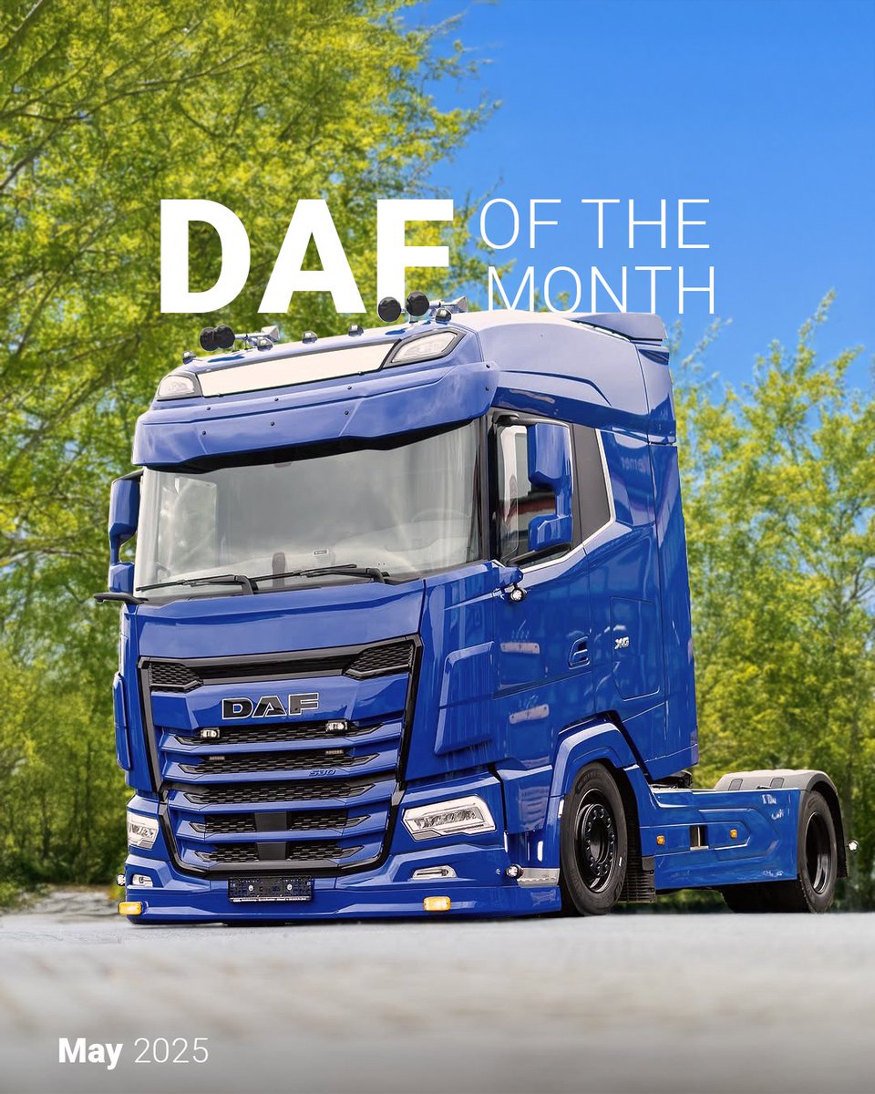 Blue cab, black rims, big presence, a new DAF of the month! 💙

📷: @noll_nutzfahrzeuge on Instagram

#daf | #dafdriver