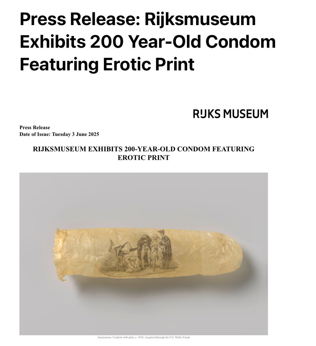 another day, another press release