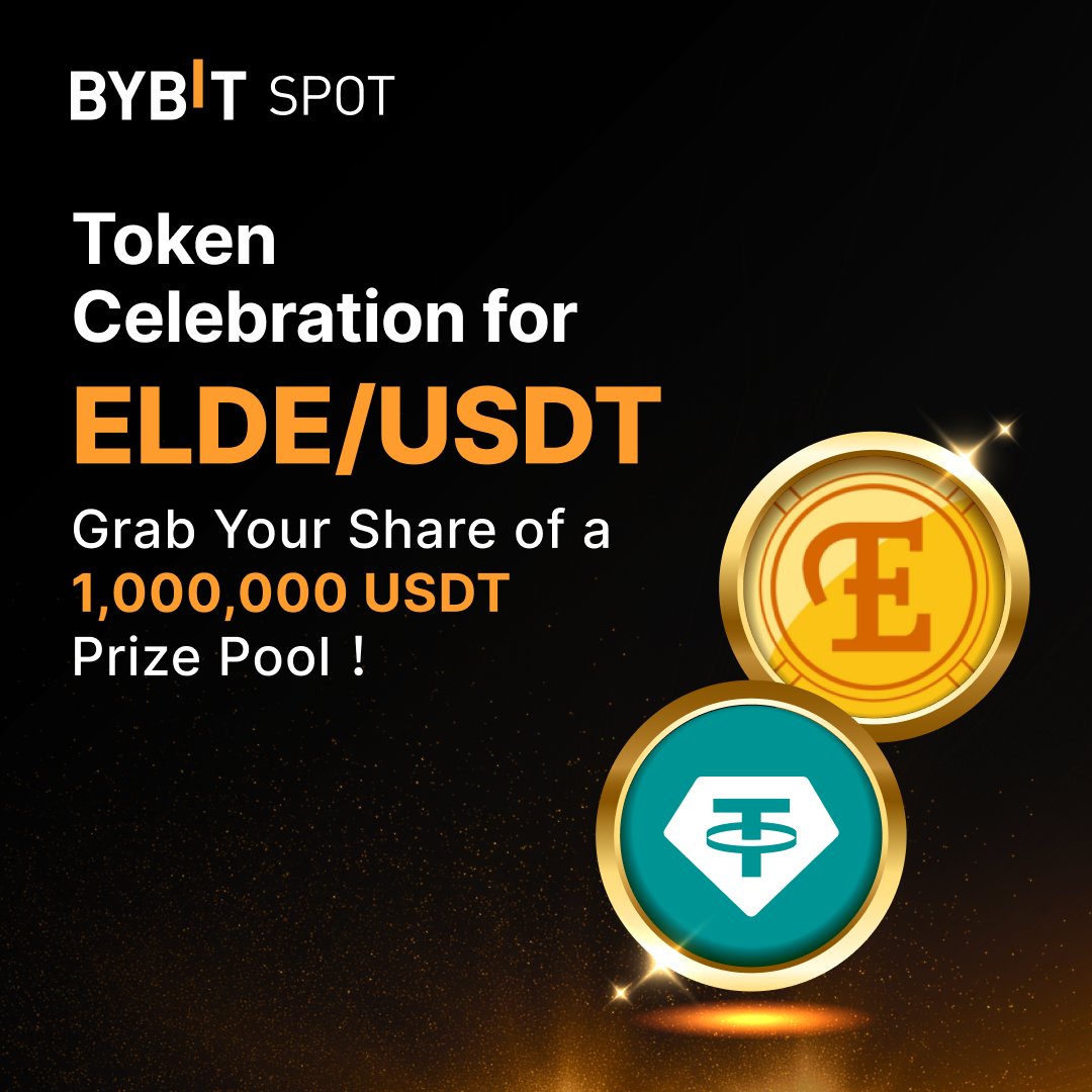 📣 Trade #ELDE to share from the 1,000,000 $ELDE Prize Pool with <a href="/Elderglade/">Elderglade</a>!

🎁 Token Splash: i.bybit.com/25Olab3d
🌐 Learn more: i.bybit.com/eabVnJn

#BybitTrading #TheCryptoArk
