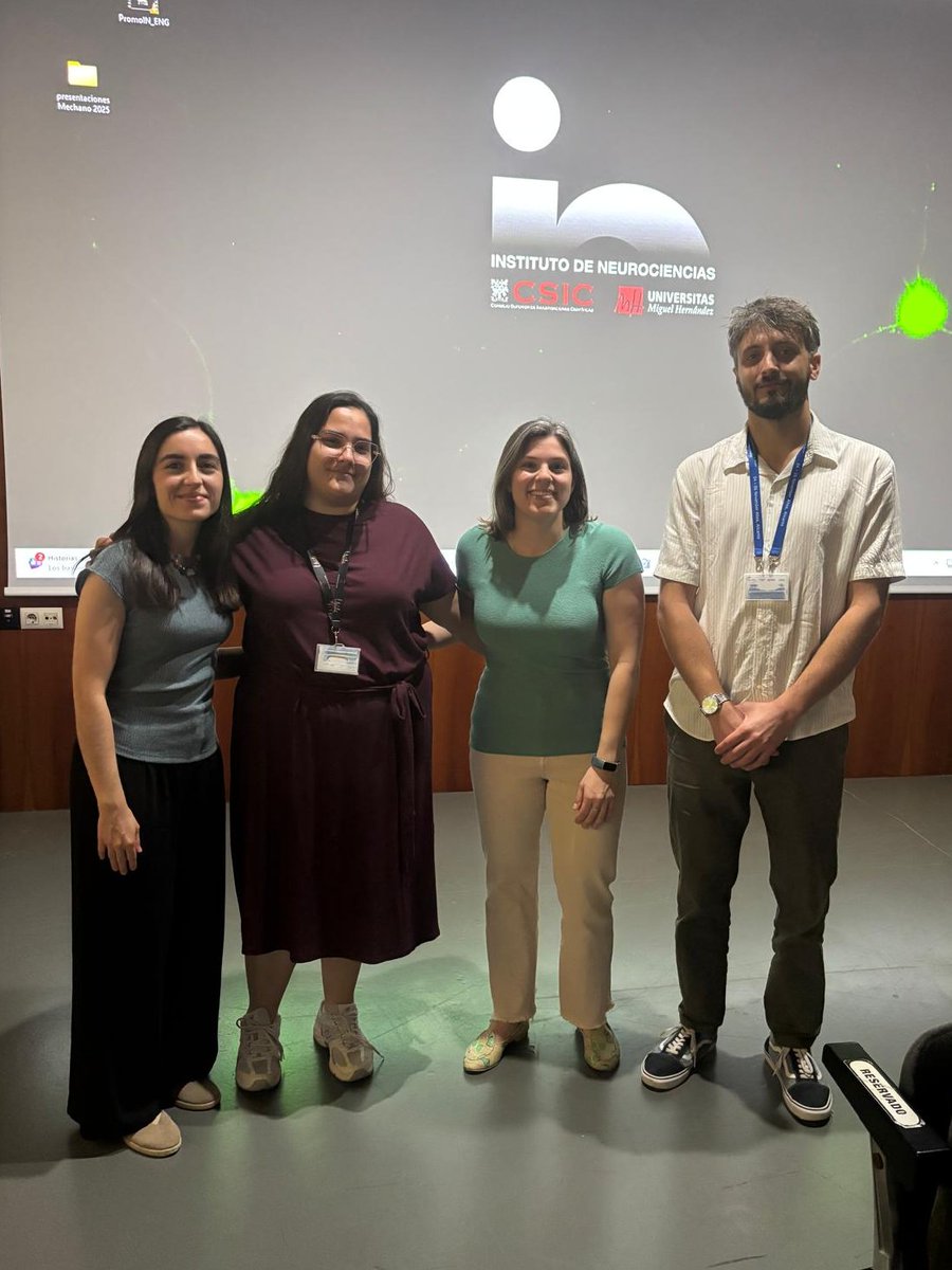 Instituto de Neurociencias UMH-CSIC (@neuroalc) on Twitter photo Today, the #IN_ResearchProgram âBuilding & adapting circuits into functional networksâ hosted a seminar featuring presentations by 4th-year PhD students Chiara Nappi, <a href="/francesco_dori/">Francesco Dori</a>, Ana Moreno CerdĂĄ & Patricia Ordoño Carramina đ
<a href="/fjtasan/">Francisco J Taberner</a> <a href="/GLB_Lab/">Lopez_Bendito Lab</a> <a href="/JAMoreno_Bravo/">Juan Antonio Moreno-Bravo</a> <a href="/LabEHerrera/">Lab E. Herrera</a> Today, the #IN_ResearchProgram âBuilding & adapting circuits into functional networksâ hosted a seminar featuring presentations by 4th-year PhD students Chiara Nappi, <a href="/francesco_dori/">Francesco Dori</a>, Ana Moreno CerdĂĄ & Patricia Ordoño Carramina đ
<a href="/fjtasan/">Francisco J Taberner</a> <a href="/GLB_Lab/">Lopez_Bendito Lab</a> <a href="/JAMoreno_Bravo/">Juan Antonio Moreno-Bravo</a> <a href="/LabEHerrera/">Lab E. Herrera</a>