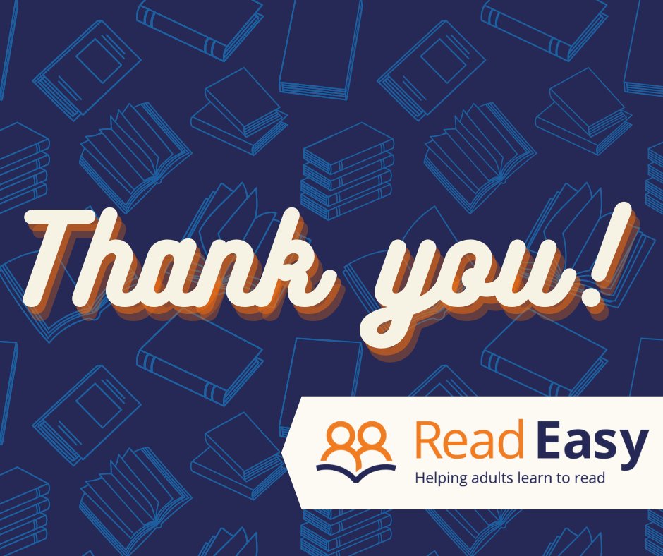Our volunteers are helping to reach adults across the country who want to learn to read. This year, you helped to support 1,618 Readers. Thank you for gifting your time, skills, and energy to be a part of someone’s transformation. 
#VolunteersWeek #ReadEasy #AdultLiteracy