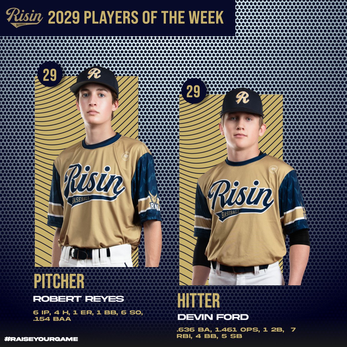 𝐖𝐞𝐞𝐤 𝟏 - 𝐏𝐥𝐚𝐲𝐞𝐫𝐬 𝐨𝐟 𝐭𝐡𝐞 𝐖𝐞𝐞𝐤

Congrats to these dudes on being selected as the Risin Players of the Week for their classes.

#RaiseYourGame