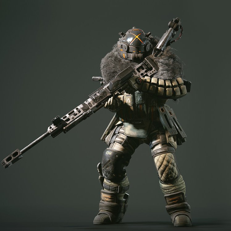 Ghillie suits/fur lining on armor is always a cool look