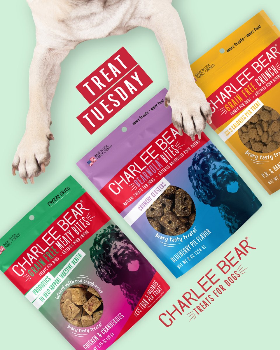 charleebeartrts's tweet image. ✨Win a bag of treats for Treat Tuesday!✨

Crunchy or soft treats, which is your dog’s favorite? 🐶

RT, like and tag a friend to enter! #wintreats #doglovers #entertowin