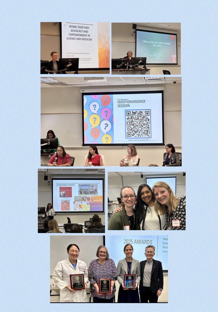 LKSOM Status of Women Faculty Committee Spring Event- Advocacy and Empowerment in Science and Medicine. Inspiring speakers, motivational discussion, and celebration of mentors. Proud of our Temple committee!