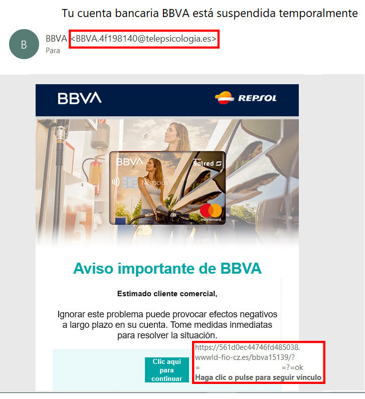 ⚠️ ALERTA: nuevo #phishing suplanta al #BBVA 🥴
recuperadata.com/noticias/vuelv… 
#ciberseguridad #recuperardatos #RecuperaData #prevención #recuperacióndedatos #concienciación