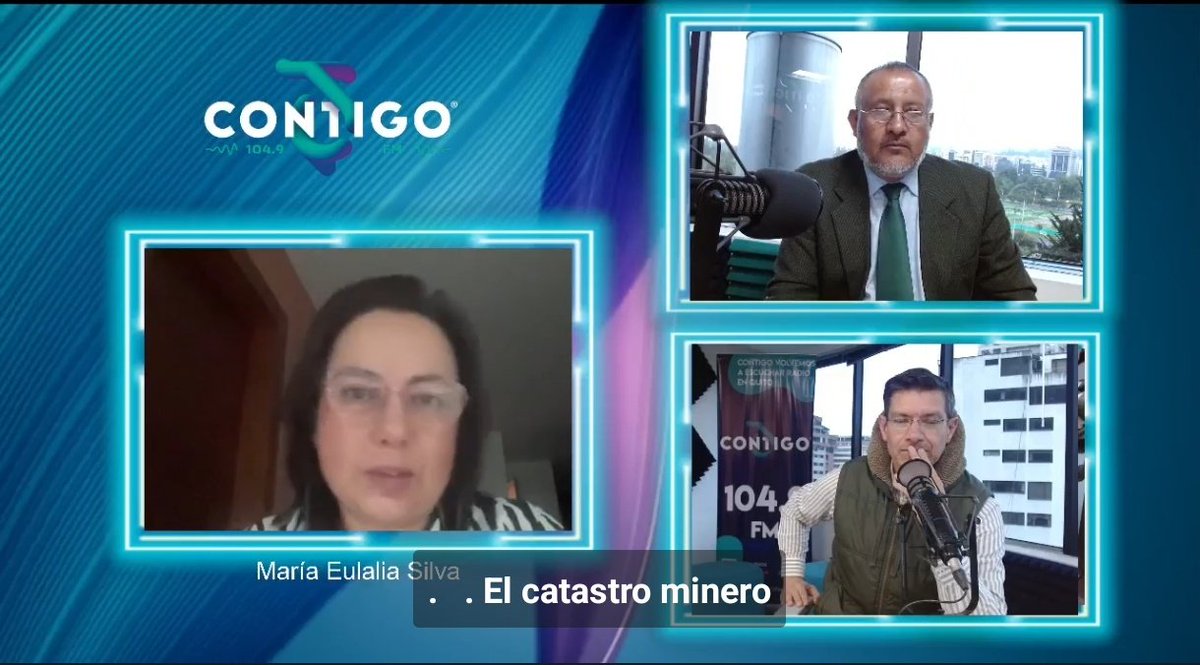 #Entrevista | En <a href="/contigofm_radio/">Contigo FM Radio</a>, <a href="/mariaeulalias/">mariaeulalias</a> afirmó: “La reapertura del catastro minero es una deuda histórica con el país. Su cierre durante más de 7 años dejó a vastos territorios sin regulación, lo que facilitó el avance de la minería ilegal y debilitó la gobernanza”.