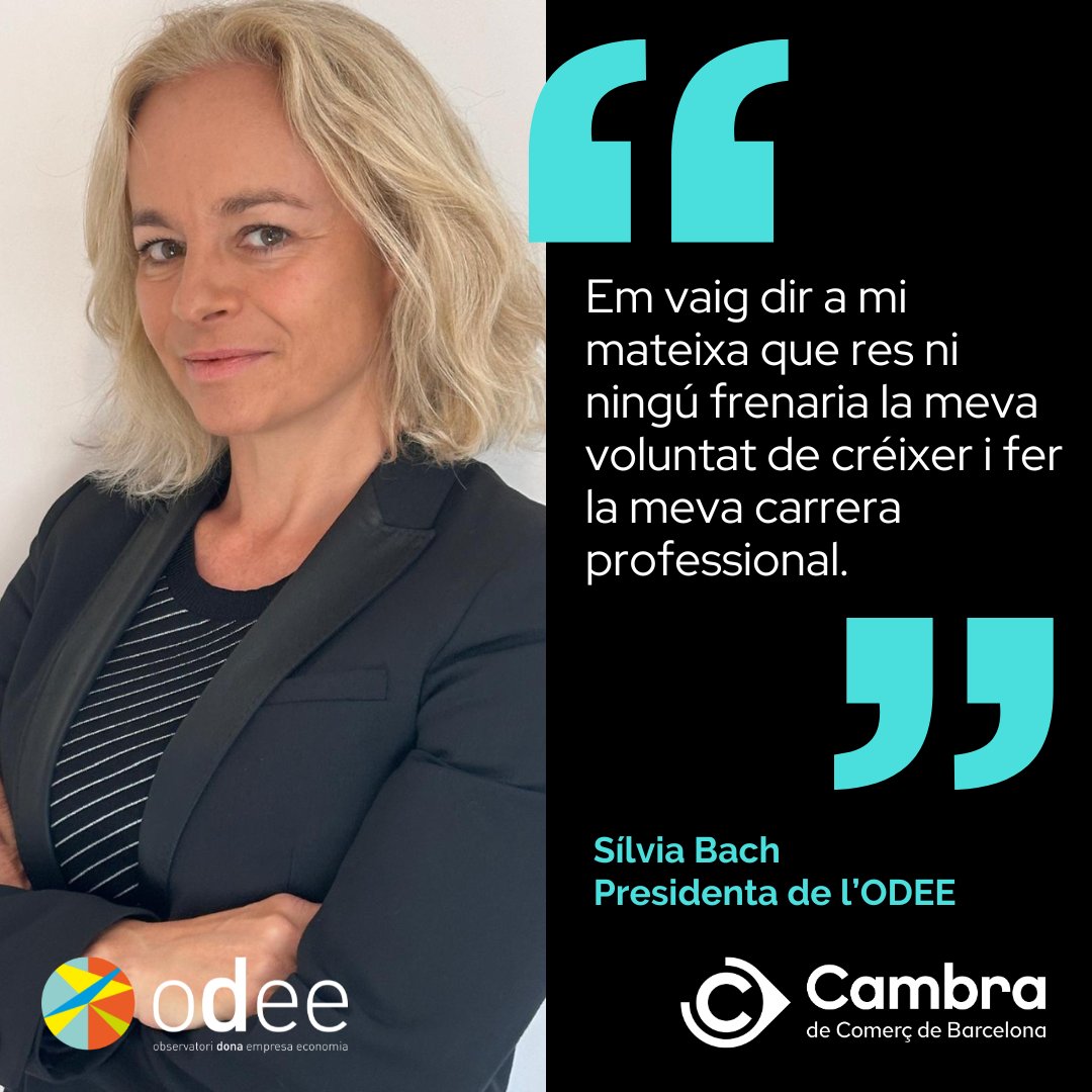 DonaEmpresaEconomia (@odeecambra) on Twitter photo 💰Les dones també són ambicioses i volen guanyar diners igual que els seus companys, i cal desmitificar l'axioma que les dones són desinteressades. Aquest és un sostre més que moltes dones estan trencant, com Sílvia Bach (<a href="/BcnSpy/">BcnSpy🎲</a>), presidenta de l'ODEE de <a href="/CambraBCN/">Cambra de Comerç de Barcelona</a> i CEO de 💰Les dones també són ambicioses i volen guanyar diners igual que els seus companys, i cal desmitificar l'axioma que les dones són desinteressades. Aquest és un sostre més que moltes dones estan trencant, com Sílvia Bach (<a href="/BcnSpy/">BcnSpy🎲</a>), presidenta de l'ODEE de <a href="/CambraBCN/">Cambra de Comerç de Barcelona</a> i CEO de