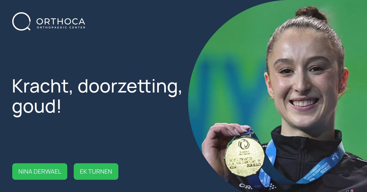 🏅 Dubbel goud voor topatlete Nina Derwael! 

Wat een fantastische prestatie op het EK Turnen dit weekend!

Het doet ons oprecht deugd om haar opnieuw te zien schitteren. Proficiat, Nina! 💪✨

Lees hier het artikel: loom.ly/pRjQmNQ

#Orthoca #NinaDerwael #EKTurnen