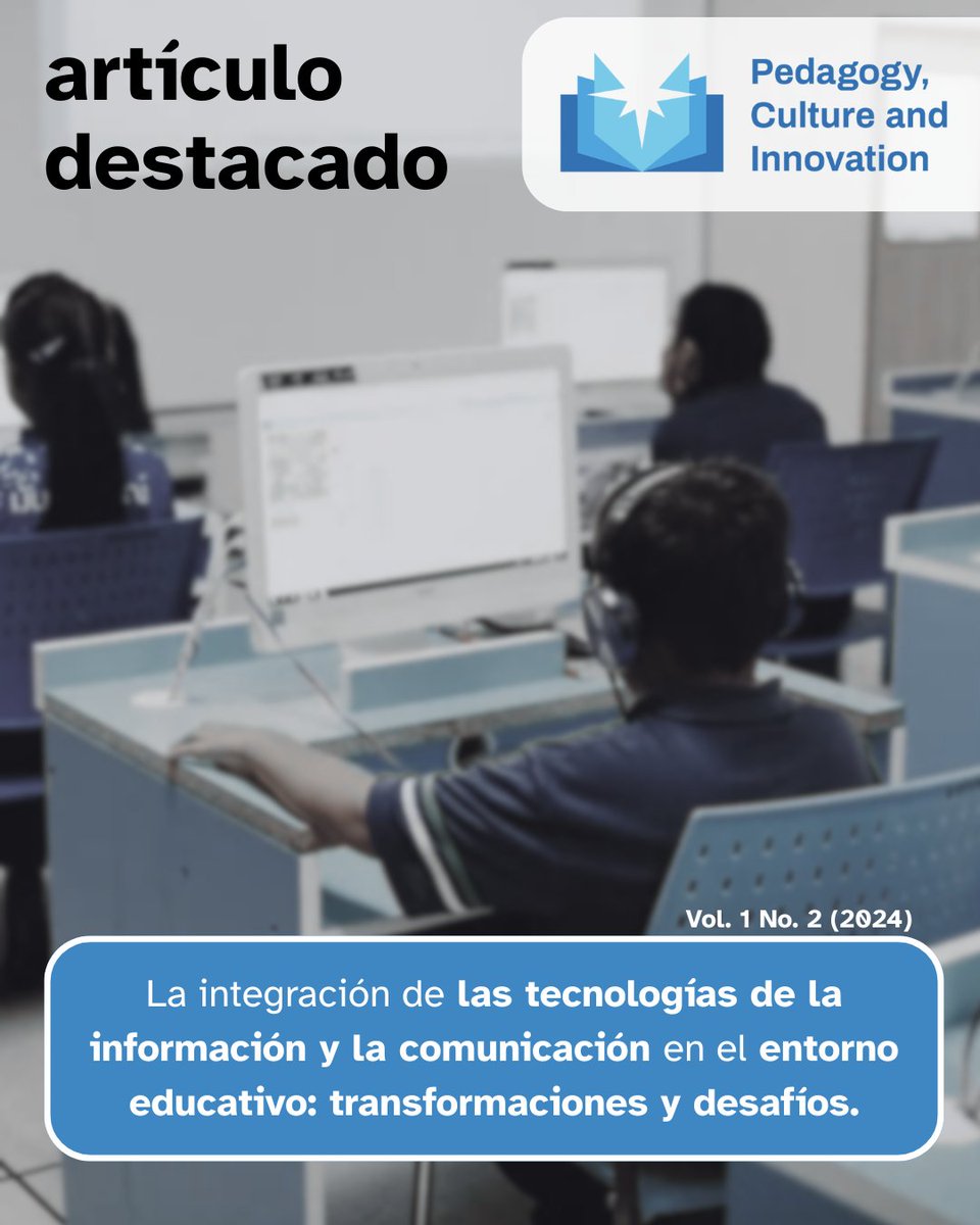 Desde el aprendizaje interactivo hasta las barreras de acceso, este artículo explora cómo la tecnología está transformando las aulas y por qué no todos los estudiantes se benefician por igual.

📖 Lee el artículo completo aquí: mlsjournals.com/Pedagogy-Cultu…