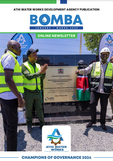 AthiWaterWorks's tweet image. 𝗧𝗵𝗲 𝟯𝗿𝗱 𝗘𝗱𝗶𝘁𝗶𝗼𝗻 𝗼𝗳 𝘁𝗵𝗲 𝗕𝗢𝗠𝗕𝗔 𝗘-𝗡𝗲𝘄𝘀𝗹𝗲𝘁𝘁𝗲𝗿 𝗶𝘀 𝗛𝗲𝗿𝗲!
Delve into our latest updates as we continue accelerating access to water and sanitation!
Read the Bomba E-Newsletter via the link: awwda.go.ke/publications/
#BOMBANewsletter #WaterForAll