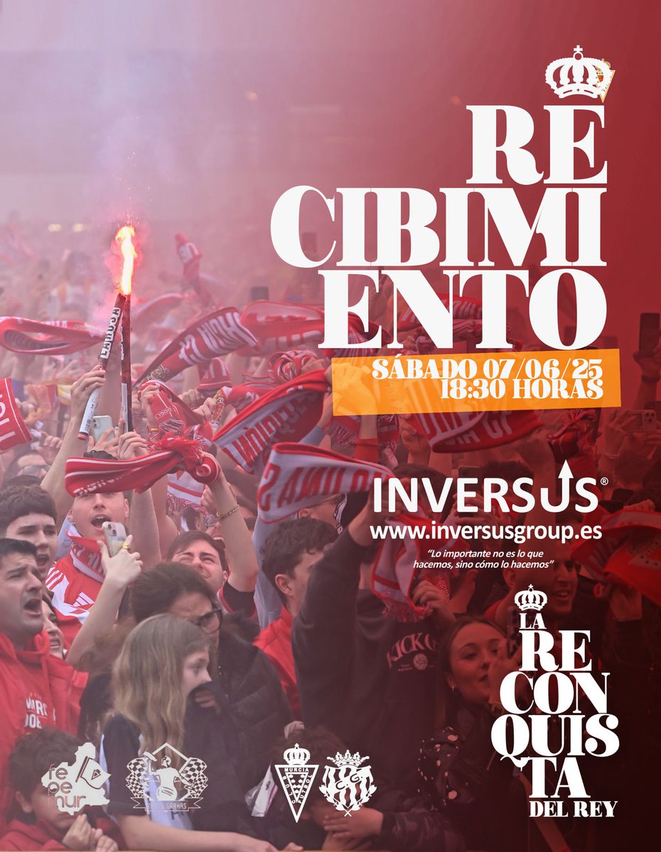 Real Murcia CF (@realmurciacfsad) on Twitter photo π© ππππππππππππ ππ ππππππ con la πππππππππππΜπ de ππππππππ πππππ.
π SΓ‘bado 7 de junio
π‘ 18:30 horas
π Estadio Enrique Roca de Murcia
βοΈ Porque la Reconquista tambiΓ©n se juega fuera del campo y tΓΊ eres parte fundamental.
π¬ βπΏπ π© ππππππππππππ ππ ππππππ con la πππππππππππΜπ de ππππππππ πππππ.
π SΓ‘bado 7 de junio
π‘ 18:30 horas
π Estadio Enrique Roca de Murcia
βοΈ Porque la Reconquista tambiΓ©n se juega fuera del campo y tΓΊ eres parte fundamental.
π¬ βπΏπ