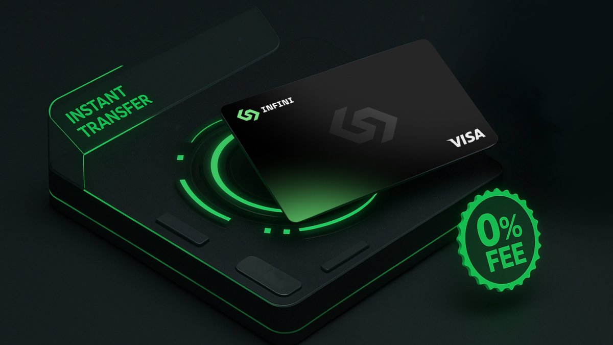 Fast in.⚡ Easy out. 💳
While others make you wait — Infini top-ups land instantly.
And yes, zero fees.
Your crypto, ready to spend. No delays. No fine print.