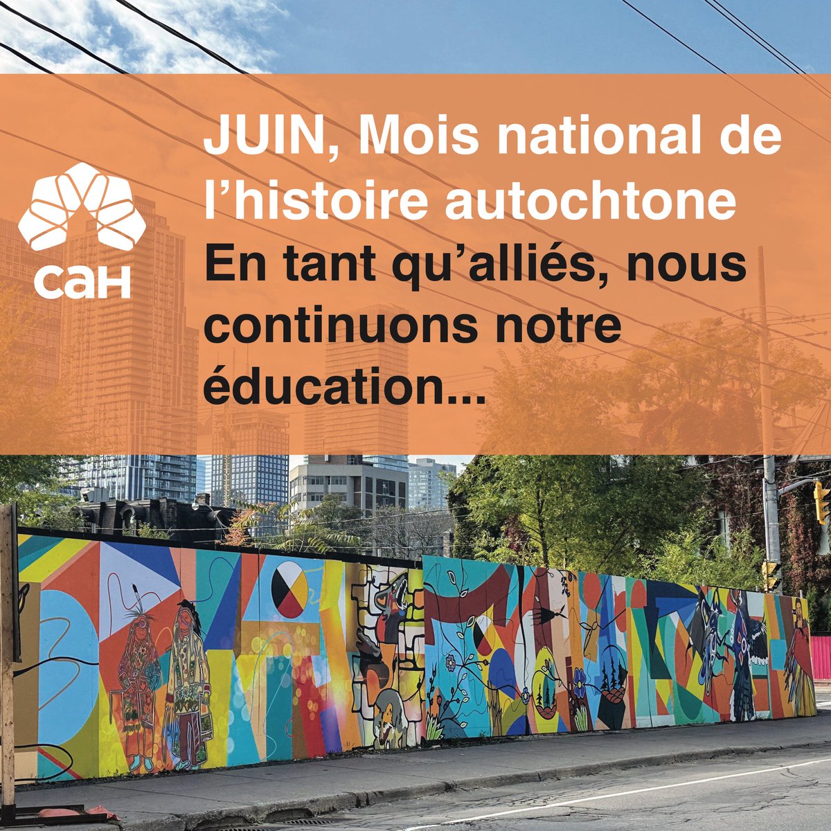 En ce Mois national de l’histoire autochtone, notre Centre de vie active planifie des activités pour continuer de nous éduquer en tant qu’alliés! il y a encore tant à apprendre… 
#CAH #histoireautochtone #aînés #enfrançais