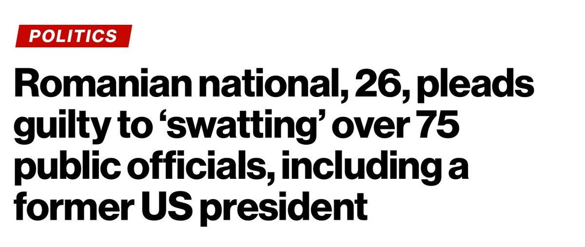 🚨 JUST IN: Romanian national pleads guilty to SWATTING - this is allegedly one of Catturd’s swatters.

FAFO.