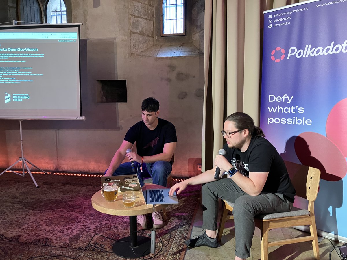 Vikk ⭕️🐂 (@xcviktor_) on Twitter photo 6/ It wasn’t just the Polkadot Booth at <a href="/czechcryptoweek/">Czech Crypto Week ➡️ 26.5. - 1.6.2025</a>! <a href="/PolkadotAgent/">Daniel | 🐂 ⭕️</a> also hosted a DAO panel with <a href="/0xZendetta/">Karam | Web3 Foundation</a>, <a href="/PuncarH2D/">Puncar🛡️H2DAO</a> & other big brains. Plus, Daniel kicked off the official <a href="/Polkadot/">Polkadot</a> side event in a downtown Prague monastery. Big crowd, good vibes, and great convos.🎤🏛️ 6/ It wasn’t just the Polkadot Booth at <a href="/czechcryptoweek/">Czech Crypto Week ➡️ 26.5. - 1.6.2025</a>! <a href="/PolkadotAgent/">Daniel | 🐂 ⭕️</a> also hosted a DAO panel with <a href="/0xZendetta/">Karam | Web3 Foundation</a>, <a href="/PuncarH2D/">Puncar🛡️H2DAO</a> & other big brains. Plus, Daniel kicked off the official <a href="/Polkadot/">Polkadot</a> side event in a downtown Prague monastery. Big crowd, good vibes, and great convos.🎤🏛️