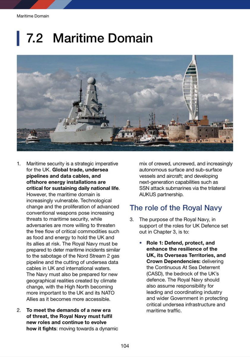 RN_MTXG's tweet image. 💣Mines, sabotage, and sub-threshold threats don’t wait for war.
🌀MTXG’s role in protecting undersea cables and pipelines makes it key to the UK’s resilience strategy. With the @RoyalNavy leading seabed security, MTXG is a core part of Home Defence.
#StrategicDefenceReview