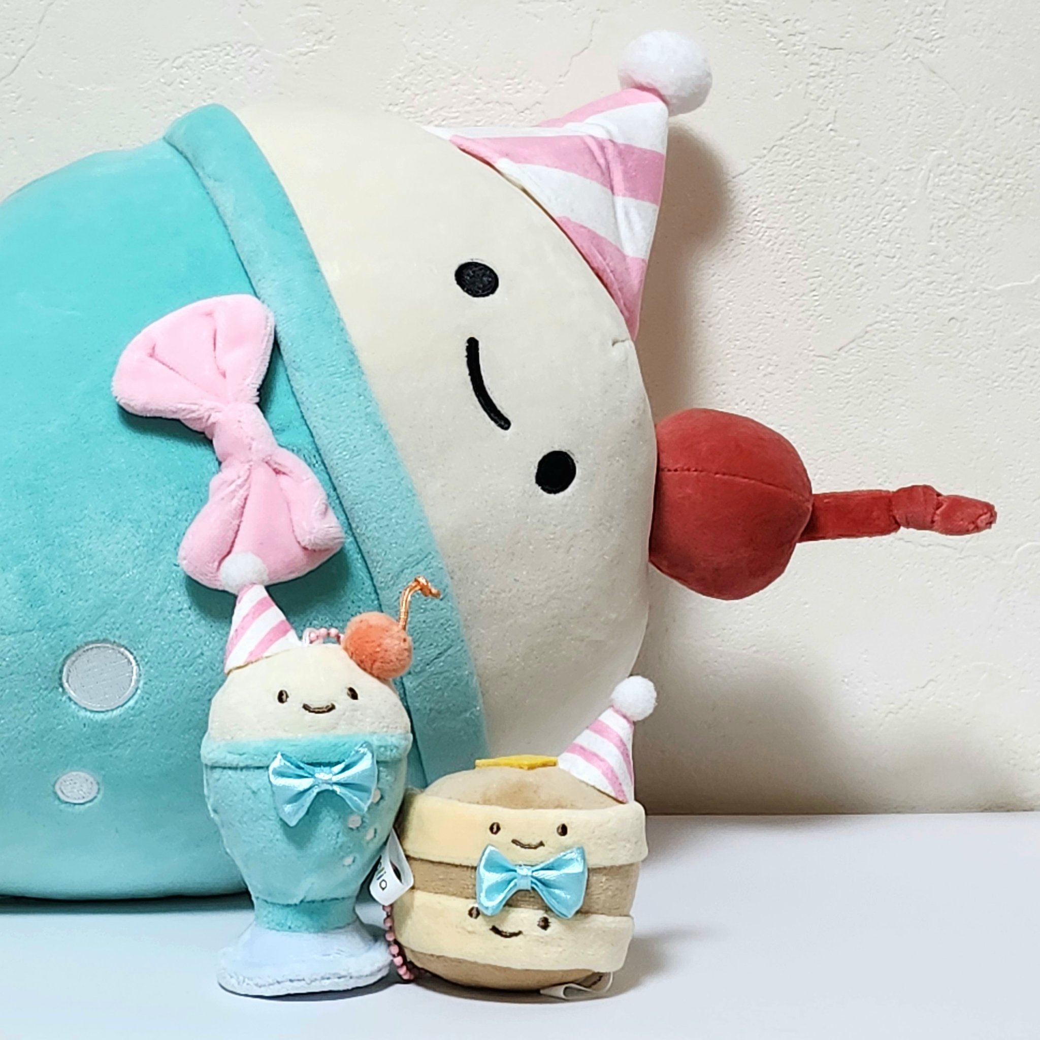 にっこりーノ　スゴロクくじ　BIGなホットケーキ（おめかし仕様）のぬいぐるみ にっこりーノ スゴロクくじ BIGなホットケーキ（おめかし仕様