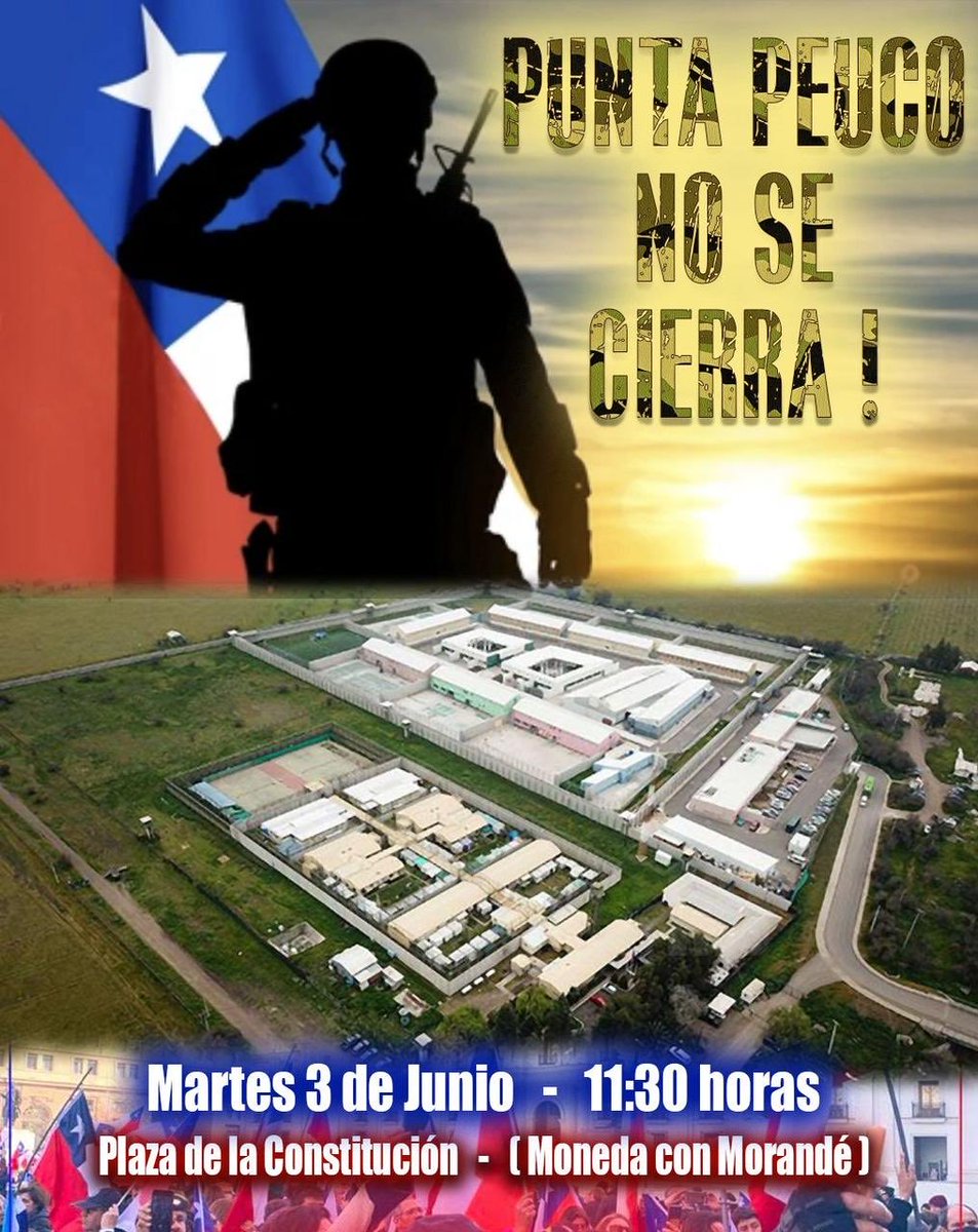 Hoy
Protesta
Protesta frente a la moneda
#PuntaPeucoNoSeCierra
Mañana martes 3 junio
11:30 AM