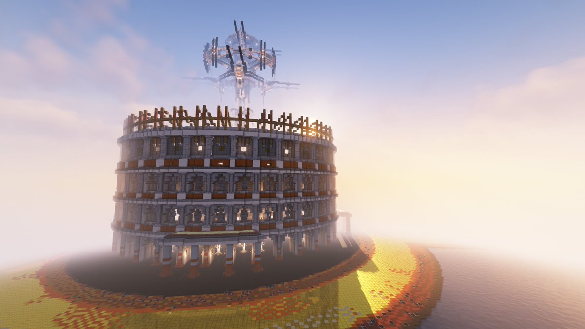 🌅 As the dawn breaks, our dreams rise in this grand circular arena.