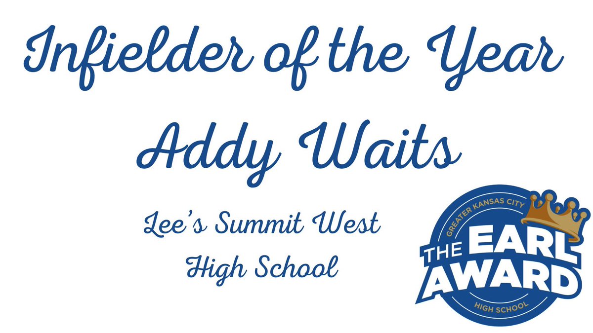 @TheEarlAwards (@theearlawardkc) on Twitter photo Congratulations to Earl Award winner as Infielder of the Year, <a href="/LSWsoftball/">LS West Softball</a> <a href="/AddyWaits/">Addy Waits</a>! Congratulations to Earl Award winner as Infielder of the Year, <a href="/LSWsoftball/">LS West Softball</a> <a href="/AddyWaits/">Addy Waits</a>!